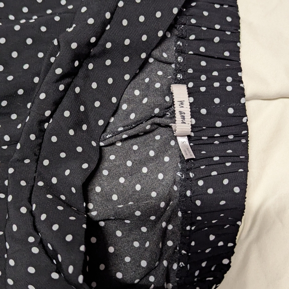 Black and White Polka Dot Pants - Picture 3 of 4